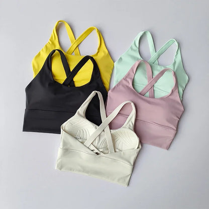 All-in-one sports bra with sweat protection