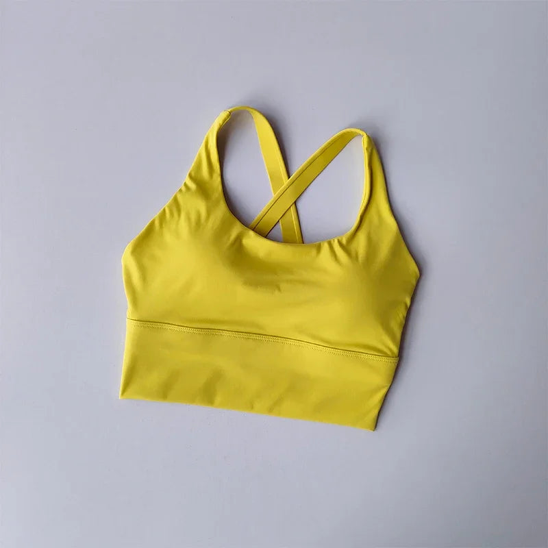 All-in-one sports bra with sweat protection